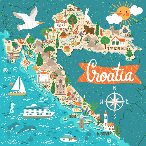 Croatia Map - Laganini.com