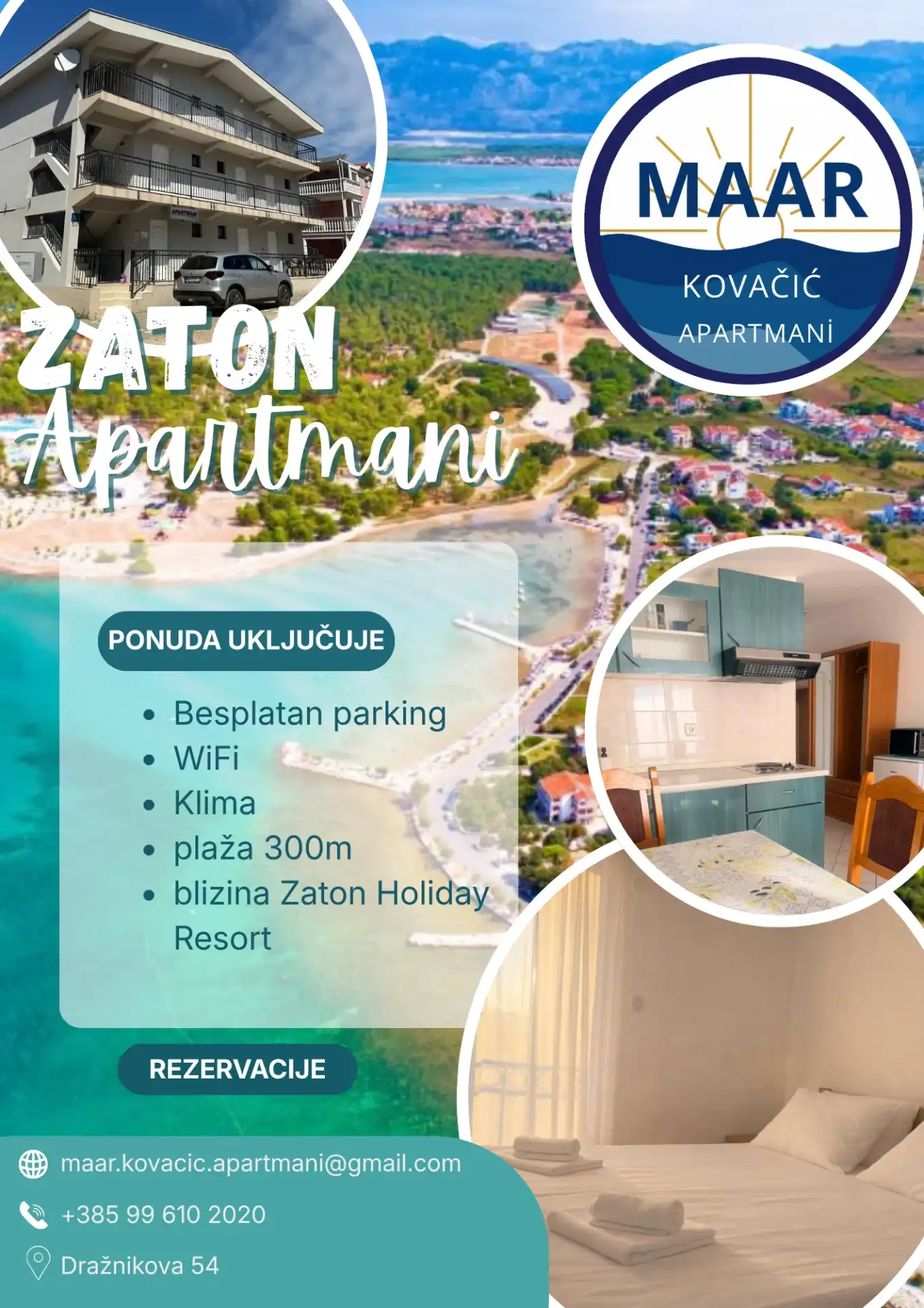 Apartments MAAR Kovačić, Zaton - Zadar - Croatia