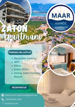 Apartments MAAR Kovačić - Zaton - Zadar | Laganini.com