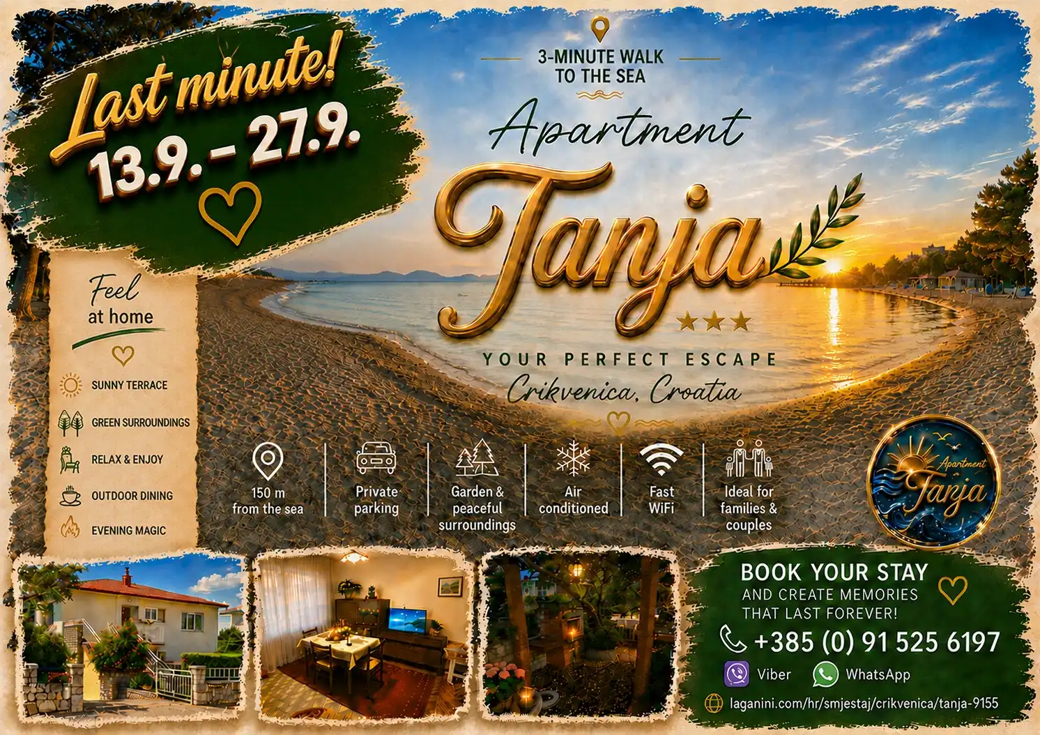 Apartmán Tanja, Crikvenica - Chorvatsko